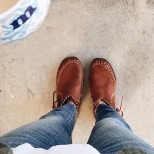 HMH HeatherMarie Heaton Handmade SZ 7 Moccasin Booties -like Beatrice Valenzuela